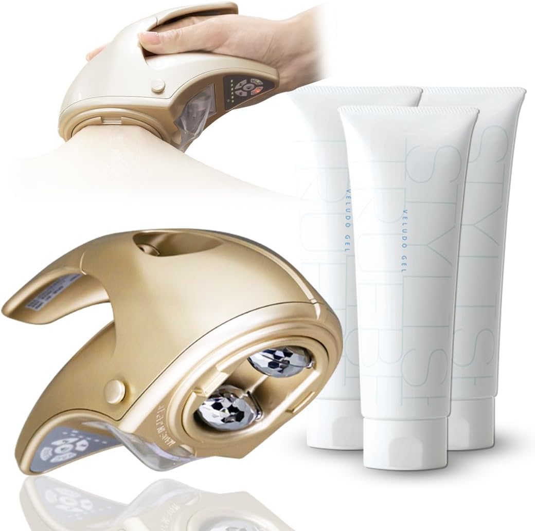 【ほぼ新品】レセルボディ ゴールド ボディローラー 筋膜リリース 筋膜はがし 吸引 ローラー EMS マッサージ エステサロン